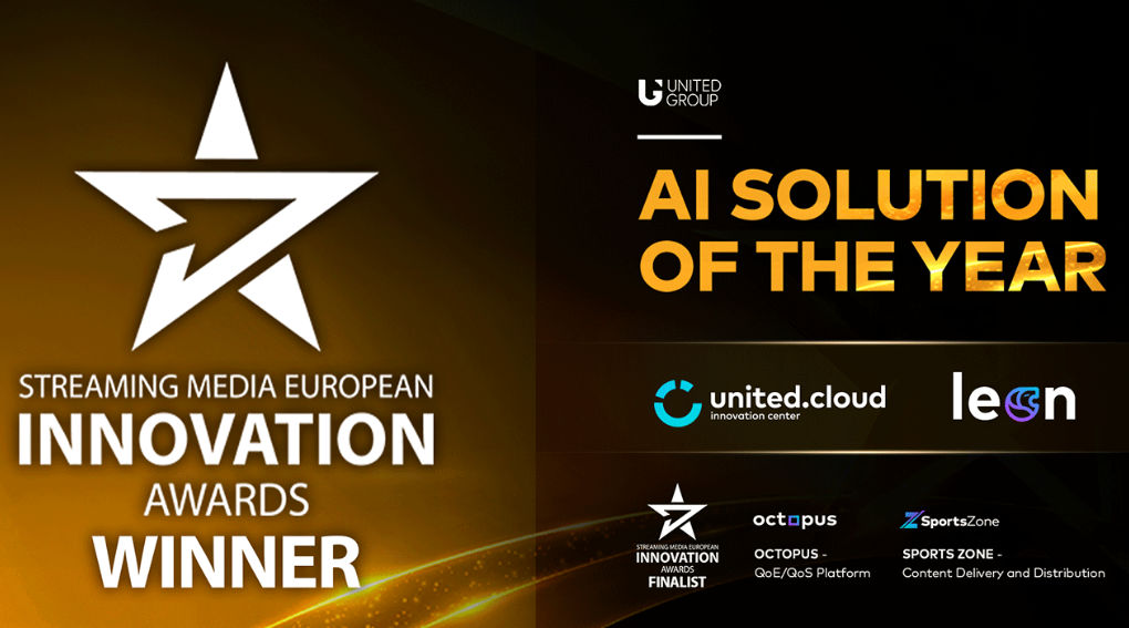 United Cloud Wins AI Solution Of The Year At The 2024 Streaming Media European Innovation Awards
